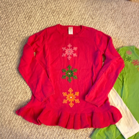 ❄️ 🎄 GYMBOREE Christmas outfits - snowflakes - Picture 2 of 9